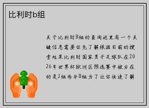 比利时b组